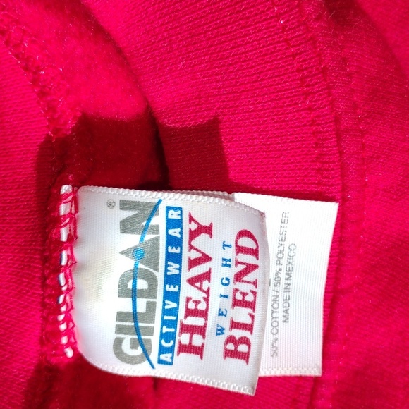 πΊ BOUNDARY WATERS BREWERY LARGEMOUTH LAGER RED CREW SWEATSHIRT Sz Lπ - Picture 4 of 16